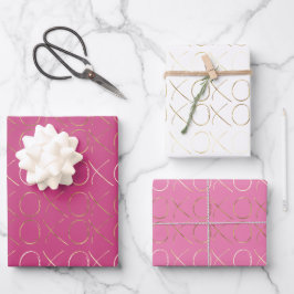 Hoja De Papel De Regalo Glam XOXO de Oro Girona