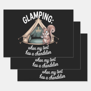 Hoja De Papel De Regalo Glamping Cuando Mi Carpa Tiene Un Candil