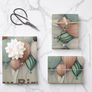 Hoja De Papel De Regalo Globos