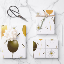 Hoja De Papel De Regalo Globos de Fiesta