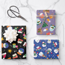 Globos de nieve y juego de nieve de 3