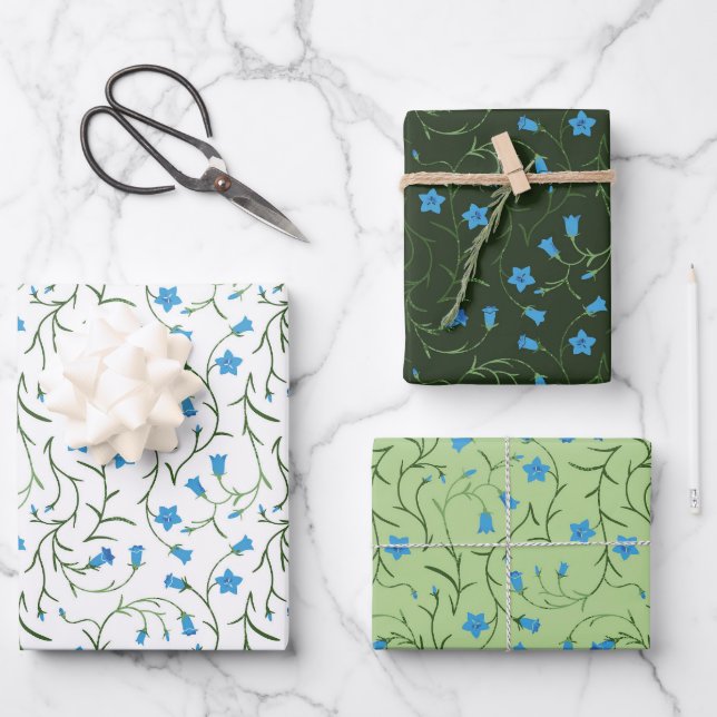 Hoja De Papel De Regalo Glockenblumen (Anverso)