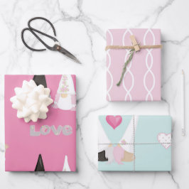 Hoja De Papel De Regalo Gnome boda