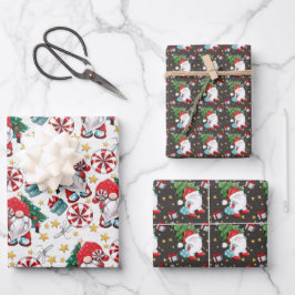 Hoja De Papel De Regalo Gnome de los Navidades pequeños