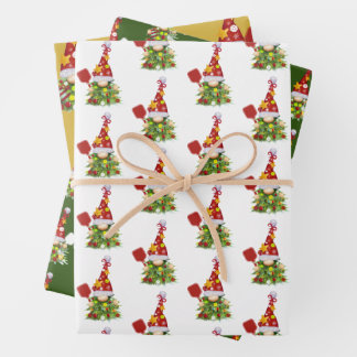 Hoja De Papel De Regalo Gnomes de los Navidades de baloncesto