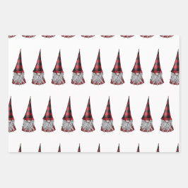 Hoja De Papel De Regalo Gnomes escandinavos en salsa