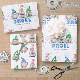 Hoja De Papel De Regalo Gnomes GNOEL Saludo Personalizado