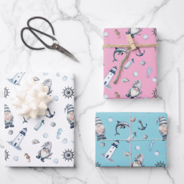 Hoja De Papel De Regalo ¡Gnomes Náuticos!