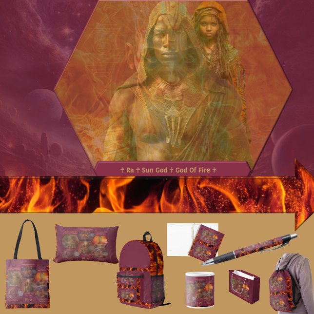 Hoja De Papel De Regalo Gods and Goddess Of Fire (Get the full “Gods + Goddesses Of Fire” collection at: https://bit.ly/OurAncestorsZazzle)