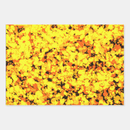 Hoja De Papel De Regalo Gold Deer Splattered Paint 