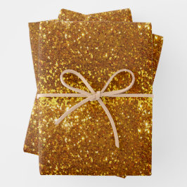 Hoja De Papel De Regalo Gold Glitter