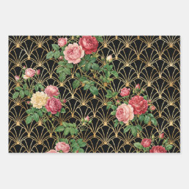 Hoja De Papel De Regalo Golden Garden Trellis