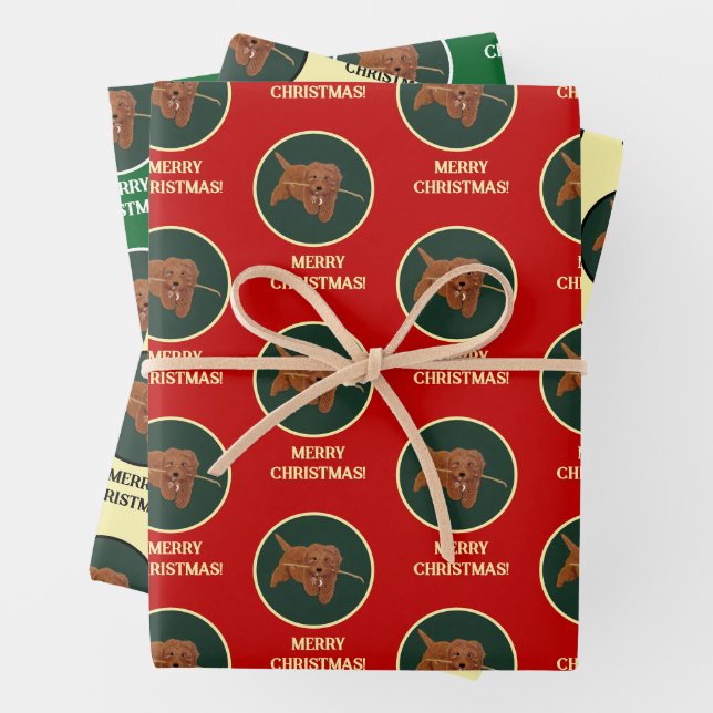 Hoja De Papel De Regalo Goldie Golden Doodle (In situ)