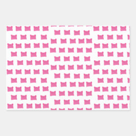 Hoja De Papel De Regalo Gorra del juego de mujeres feministas rosadas