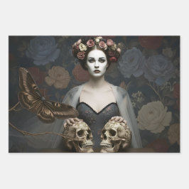 Hoja De Papel De Regalo Gothic Vintage Art Design