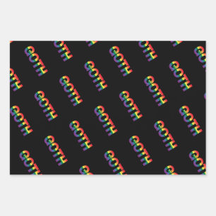 Hoja De Papel De Regalo Gótico LGBTQ+ Regenbogen