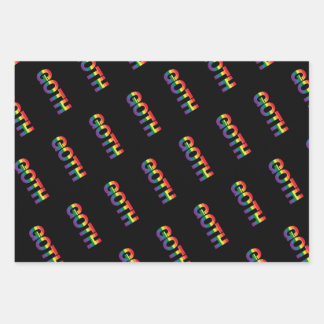 Hoja De Papel De Regalo Gótico LGBTQ+ Regenbogen