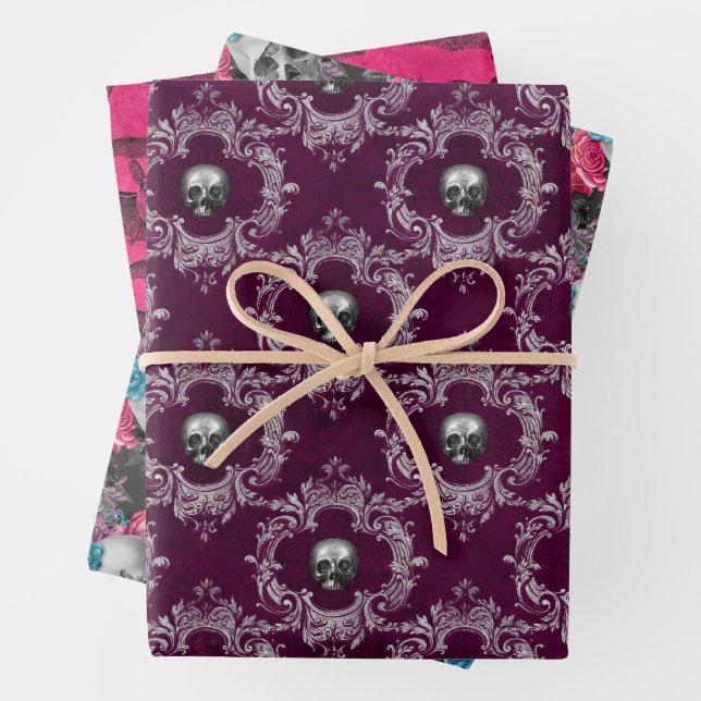 Hoja De Papel De Regalo Gótico rosa (In situ)