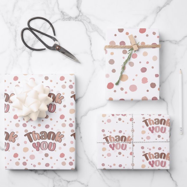 Hoja De Papel De Regalo Gracias (Anverso)