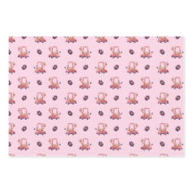 Graciosa colección de jirafas - rosa