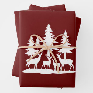 Hoja De Papel De Regalo Gracioso Camping de Senderismo de verano en un pin