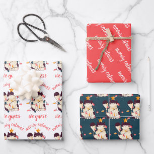 Hoja De Papel De Regalo Gracioso gato sarcástico