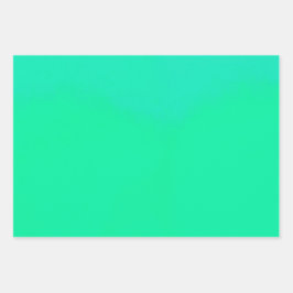 Hoja De Papel De Regalo Gradiente Verde de Primavera