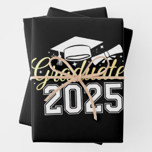 Hoja De Papel De Regalo Graduación De 2025 Graduado