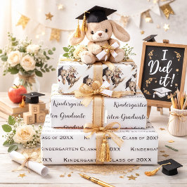 Hoja De Papel De Regalo Graduación de jardín infantil