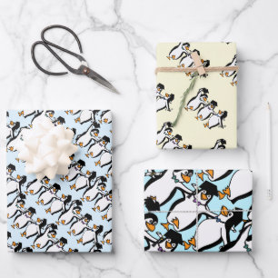Hoja De Papel De Regalo Graduación de Pingüinos 