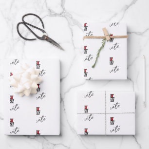 Hoja De Papel De Regalo Graduación en la Universidad Estatal de Jacksonvil