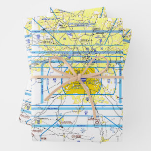 Hoja De Papel De Regalo Gráfico de aviación