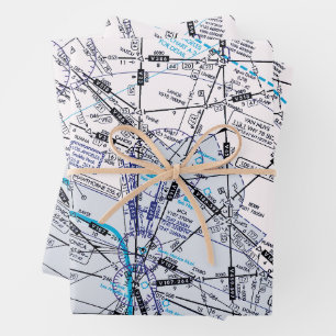 Hoja De Papel De Regalo Gráfico de aviación