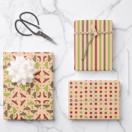 Hoja De Papel De Regalo Gráfico moderno Boho Retro