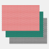 Grandes puntos de polka mueren patrón y colores de