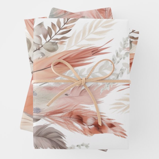 Hoja De Papel De Regalo Grasa Cute Pampas (In situ)