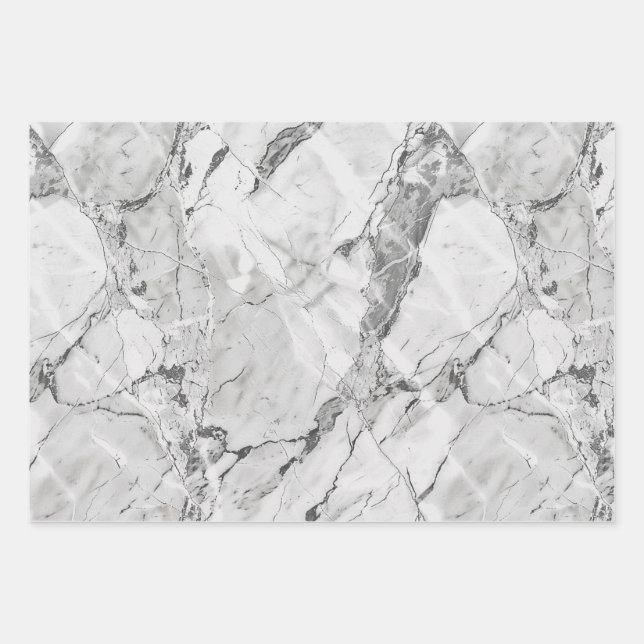 Hoja De Papel De Regalo Gray Slate Whisper Stream (Anverso)