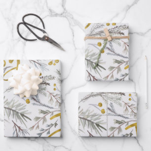 Hoja De Papel De Regalo Gray Twigs
