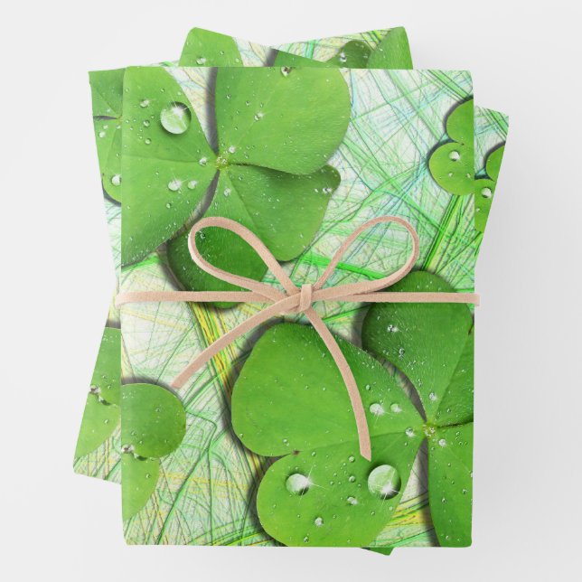 Hoja De Papel De Regalo Green Shamrock St Patrick's iPhone 5 Funda-Mate (In situ)
