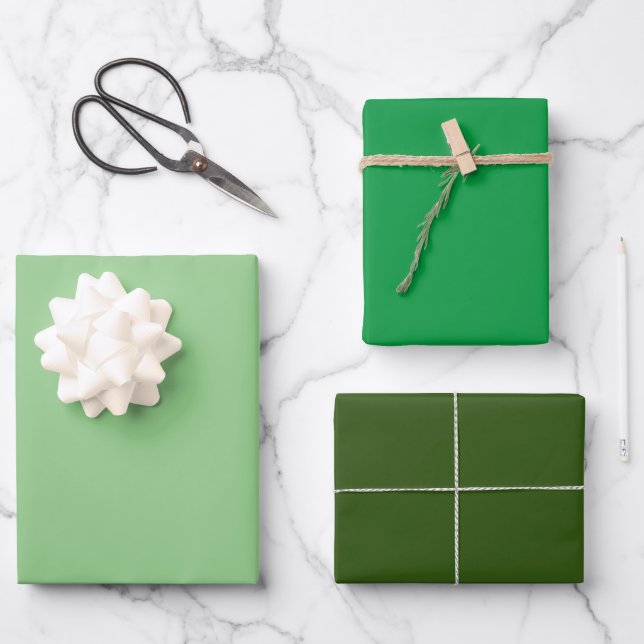 Hoja De Papel De Regalo Green St Patrick's Day 2024 Elegant Classy Trendy (Anverso)
