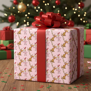 Hoja De Papel De Regalo Grinch   Max y Cindy Lou Who