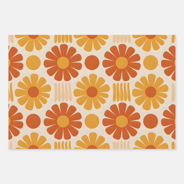 Hoja De Papel De Regalo Groovy Garden (Anverso)