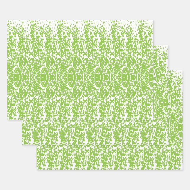 Hoja De Papel De Regalo Grunge Lime Green Texture (Set)