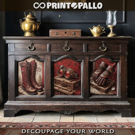 Hoja De Papel De Regalo Guantes Trípticos de Steampunk, zapatos, gafas en 