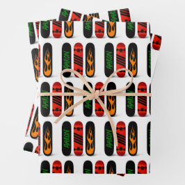 Hoja De Papel De Regalo Guay Skateboard Personalizado