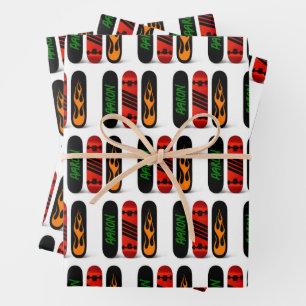 Hoja De Papel De Regalo Guay Skateboard Personalizado