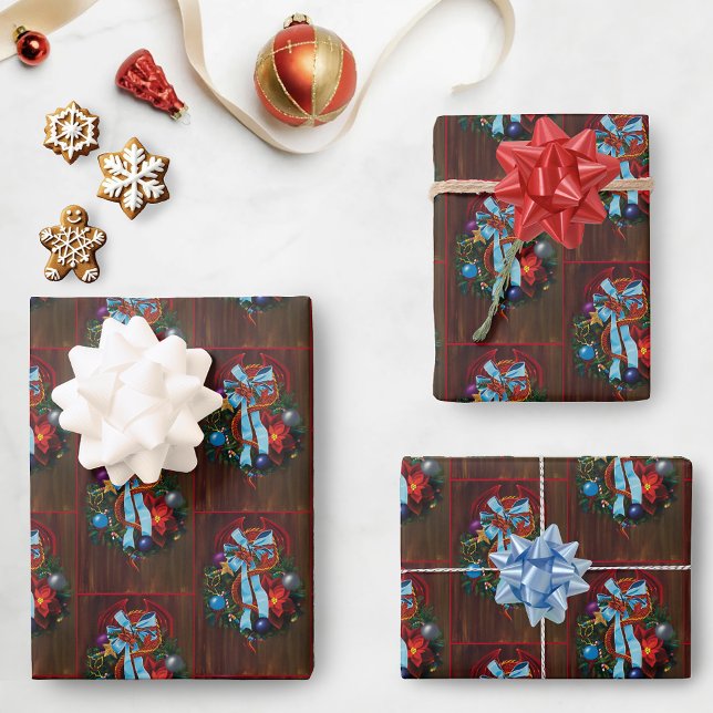 Hoja De Papel De Regalo Guerra de Navidades del Dragón Rojo (Subido por el creador)