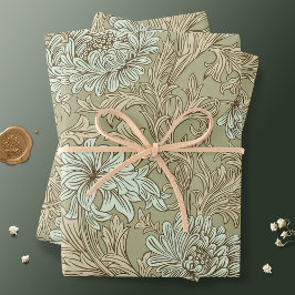 Hoja De Papel De Regalo Guillermo Morris Chrysanthemum Pattern Wraping Pap