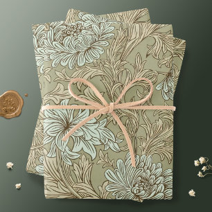 Hoja De Papel De Regalo Guillermo Morris Chrysanthemum Pattern Wraping Pap
