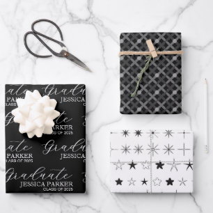 Hoja De Papel De Regalo Guión moderno Minimalista